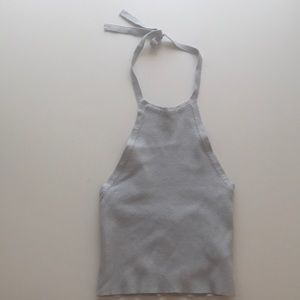 baby blue halter top